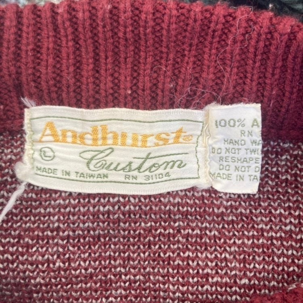 Andhurst | Vintage Fair Isle Christmas Holiday Sweater - Picture 5 of 6